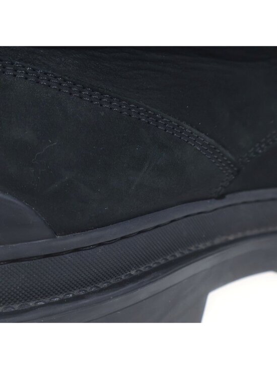 Dior Oblique Embossed Leather Lace Up Work Short Boots Black main image 6